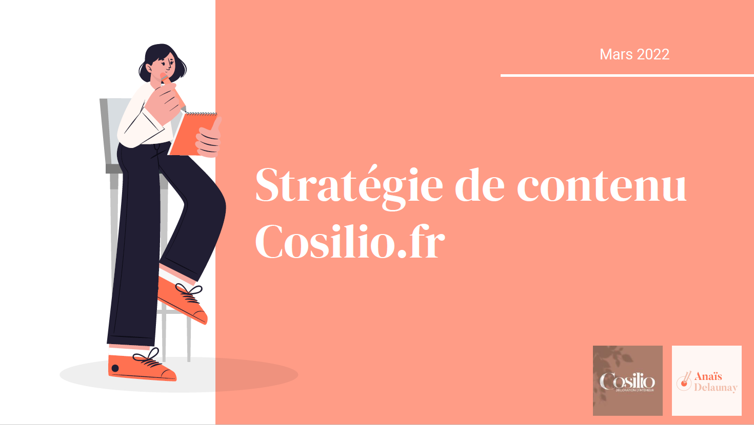 Première page Stratégie de contenu SEO Cosilio
